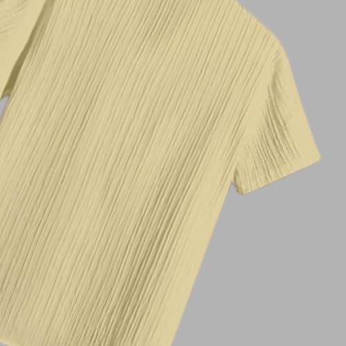 Image of Vikita Enterprise Kid Boy's Cotton Solid Shirt with Spread Collar Neck Half Sleeves Button Closure Curved Hem Length | Shirt For Kids Boys