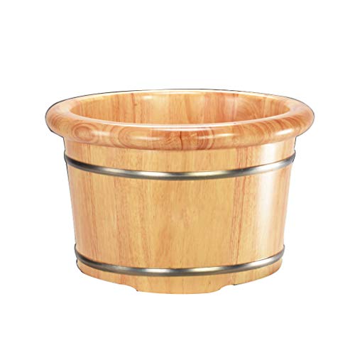 Barril para baño de pies en madera sólida para pedicure