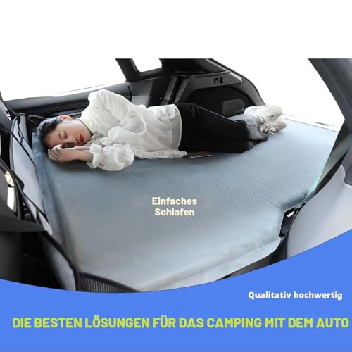 (Schwarz) SUV Campingbedarf mit flachem Kofferraum, z.B. für Tesla Modell Y, RAV4, CRV, X-Trail, Outback