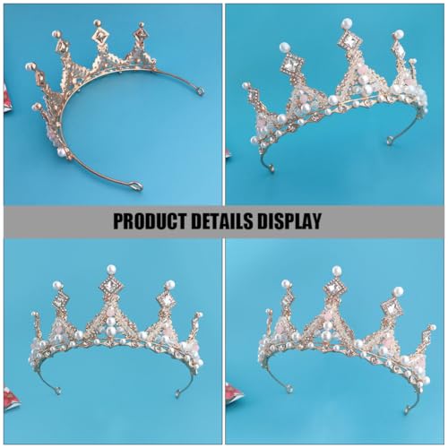 Accesorios infantiles que no aprietan: conjunto de diadema, collar y pendientes con pedrería 4