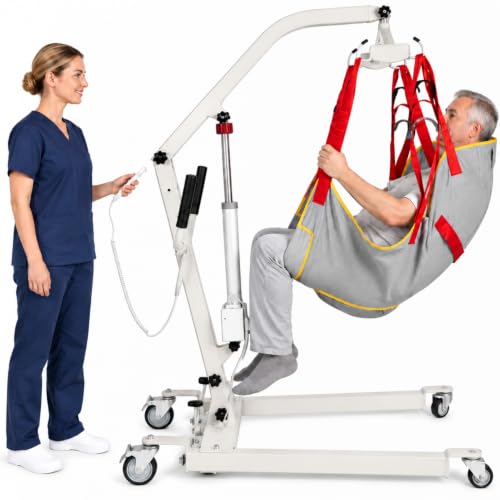 Electric Patient Lift 510lbs Hoyers Lift with Sling for Home & Hospital Use