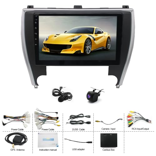 Image of 5G WiFi Android 15 Car Radio Stereo for Toyota Camry 2015 2016 2017, 4 Core 10.2 inch Touch Screen Car Stereo with Wireless Carplay Android Bluetooth GPS Backup Camera WiFi FM RDS Mirror Link 2+64G