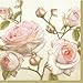 Floral Paper Cocktail Napkins 2 X 20pcs Lucy Beauty Pale Pink Roses Decoupage Vintage Shabby Chic