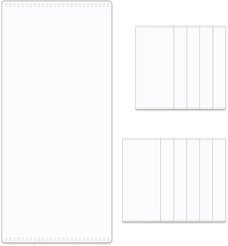 Juego de 2 divisores de efectivo con bolsillos, sobres de efectivo esmerilados, bolsillos para efectivo, sin agujeros, bolsillos para carpetas sin