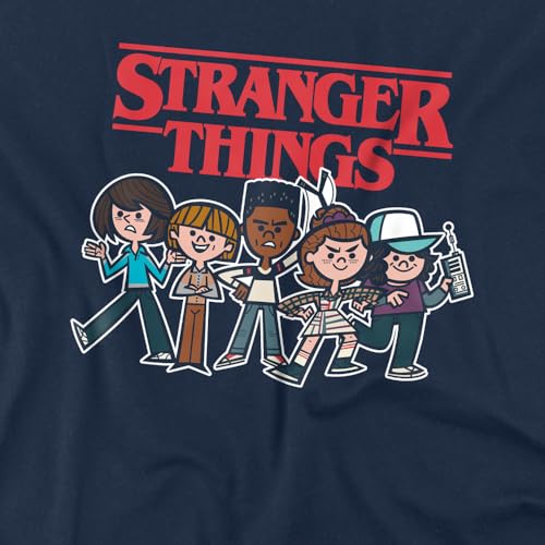 Sweatshirt Stranger Things enfant gris chiné col rond - 2