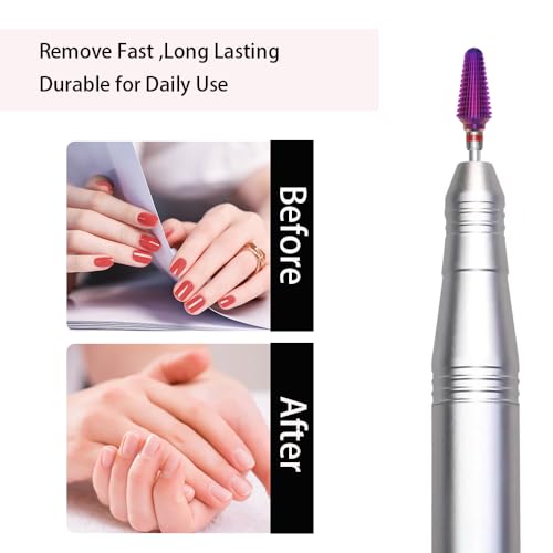 Foret à ongles Tornado rotatif bidirectionnel de 0,9 cm pour retrait sécurisé de gel