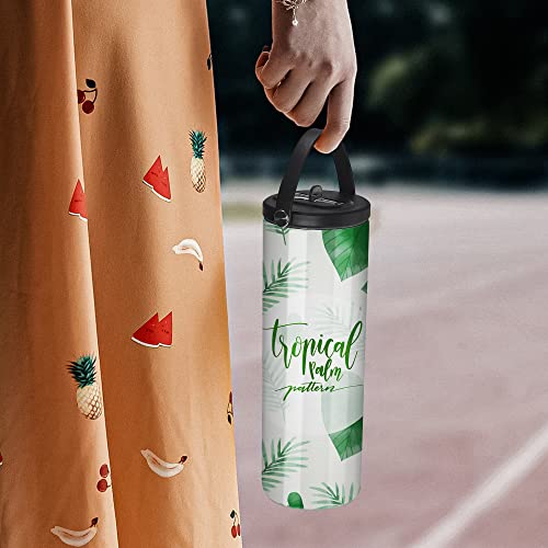 Agh 2 Pack Sublimation Tumblers 20 Oz Skinny With Flip Straw, Leak Proof Sublimation Kids Water Bottle Insulated, Stainless Steel Double Wall Coffee Tumbler, Sport Bottle Canteen Thermos #TOP1