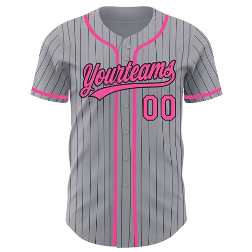 Camiseta de béisbol personalizable, nombre, número y logo personalizados, camiseta de béisbol para hombres, mujeres, jóvenes y niños miniatura 2