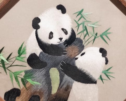 Handmade Embroidery Silk Crafts Small Ornaments Table Accessories Chinese Double Side Pattern Desk Decorations Ethnic Gifts (Style 21)