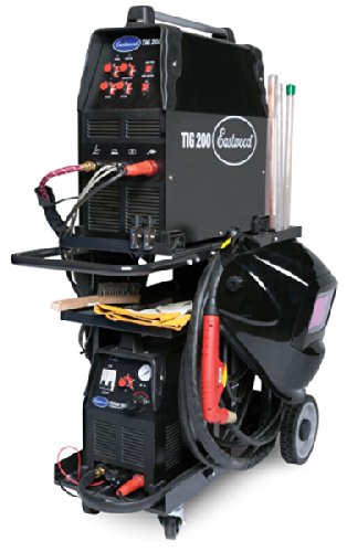 Eastwood Welding Cart for MIG Welder | MIG TIG Plasma Table Durable Carts with 350 Lbs Weight Capacity 3 Shelves Cable and Gas Bottle & Accessory Storage