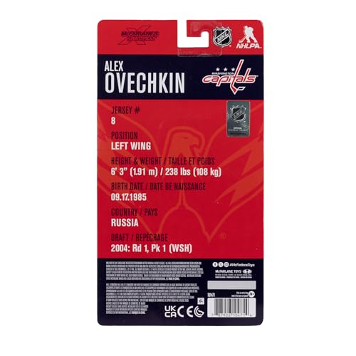 McFarlane Toys- NHL Alex Ovechkin (Washington Capitals) 6in Action Figure McFarlane's SportsPicks by McFarlane Toys - Used condition - Image 5