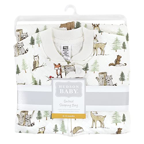 Hudson Baby Unisex Baby Premium Quilted Sleeveless Sleeping Bag And Wearable Blanket, Forest Animals, 6-12 Months #TOP1
