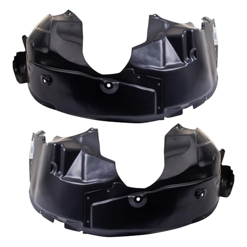Image of TRQ Front Driver and Passenger Side Inner Fender Liner Set Compatible with 2007-2010 Chrysler Sebring 2011 200