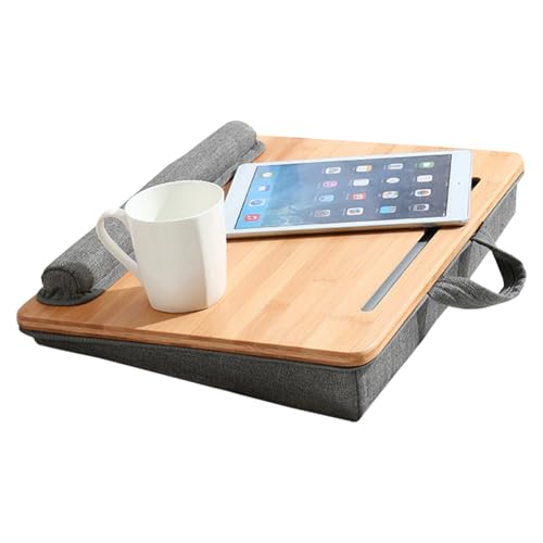 Lap-Desks para adultos - Organizador de oficina ergonómico con un reposamuñecas, mesa de cama para ordenador portátil, mesa de trabajo, dormitorio, hogar, sofá de viaje