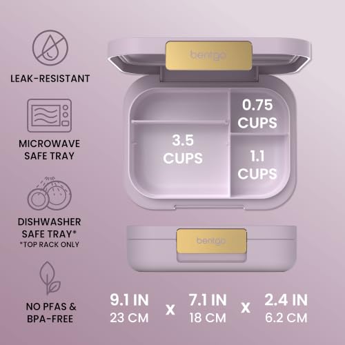 Image of Bentgo Modern Adult Bento Lunch Box with 3-4 Compartments