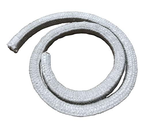 CeraTex Rope Seal - Ceramic Fiber Rope Gasket, Square Braided 1/4" x 8 feet, High Temperature Gasket Seal for Boiler Furnace Oven Kiln Casting