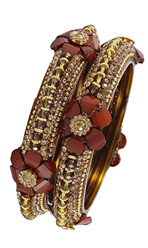 Image of NMII Viral Multi Colour Glass Bangles with Golden Ghungroo Charms & Stone Work For Women & Girls | Fancy Designer Glass Bangle | Traditional Chudi | Kanch Ki Churi | Stylish Ghungroo Bangle For Women