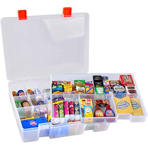 Case Compatible with Mini Brands 5 Surprise Series 1 2 3 Mystery Capsule Real Miniature Brands Collectible Toy/ for Shopkins Real Littles. Mini Mart Toys Storage Organizer Container (Box Only)