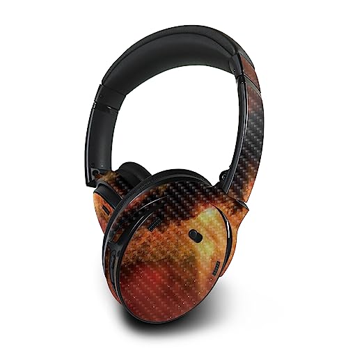 Image of MightySkins Carbon Fiber Skin Compatible with Bose QuietComfort 45 Headphones Spacial Overload | Protective, Durable Textured Carbon Fiber Finish | Easy to Apply