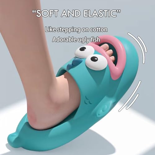 Clown Fish Slides Tongue Kiss Slippers, Clownfish Slipper, Cute Cartoon Animal Shape Slippers, Non-Slip Open Toe Beach Pool Shower Shoes Bathroom Sandals for Adults kids.3
