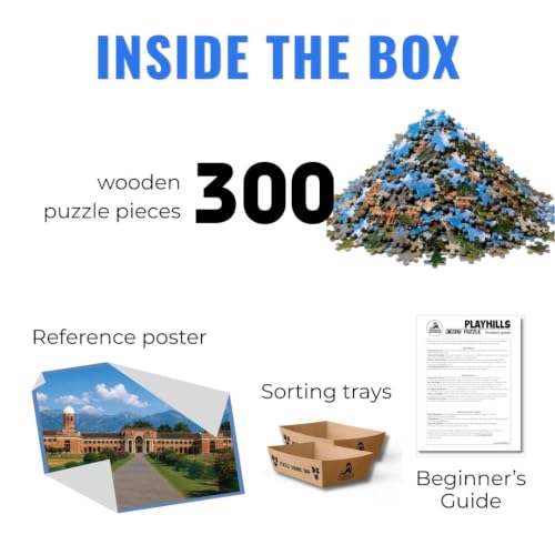 Image of FRI Building Architecture, Dehradun | 300 pcs Wooden Jigsaw Puzzle by Playhills for Kids Adults | Focus and Mind Relaxation Puzzles