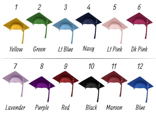 Pitillos personalizados para graduación de papel azul miniatura 5