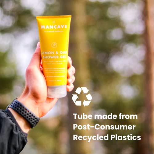 ManCave Shower Set - 200ml Lemon and oak, cedarwood and sea salt - Image 5