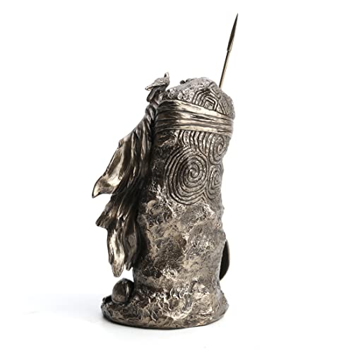 Estatua Guerrero Cu Chulainn Bronze 8 Inch miniatura 4