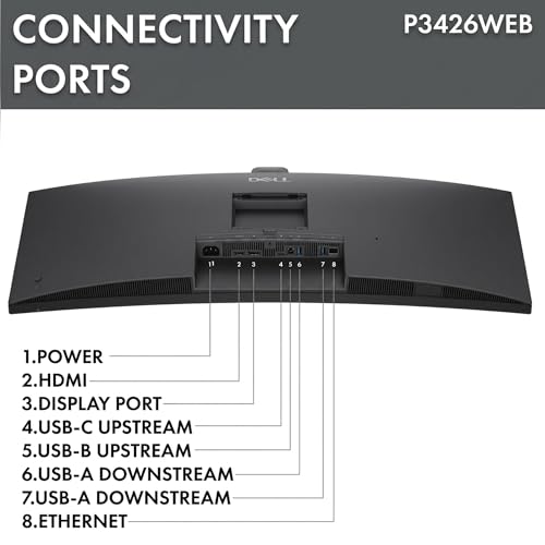 Image of Dell P3426WEB 34 inch WQHD 100Hz Monitor Bundle