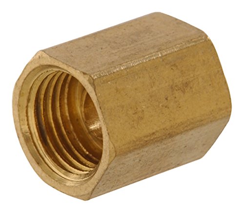 The Hillman Group 58341 Brass Inverted Flare Fitting - Union 3/16 O.D. x 3/16 O.D. Tube , 8-Pack