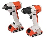 Hoteche 20V 2-Teiliges Set: Akku-Bohrschrauber + Schlagschrauber...