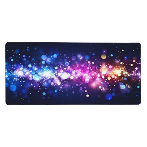 Traum Gaming Mauspad XXL 700x400x3 mm, Bunt Mauspad Groß Vernähte Kanten, Mousepad mit Anti Rutsch Basis Resistent Weiche Oberfläche, Schreibtisch Unterlage für Tastatur, PC, Laptop Dekorieren-L1139