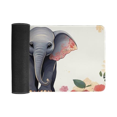Mouse Pad grande Lucky Elephant con base antideslizante miniatura 3