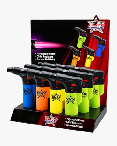 Encendedores antorcha ángulo 90°, pack de 12 miniatura 1