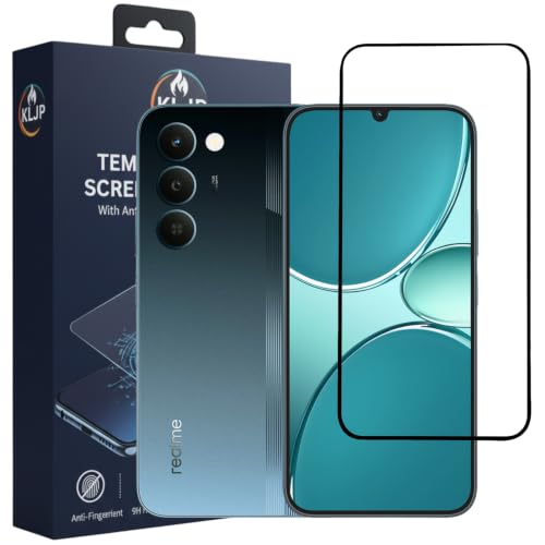 Image of Gorilla Tempered Glass For Realme Narzo 100 Lite 5G (Pack of 1) With Installation Kit | Edge to Edge Coverage | Black