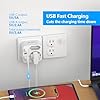 JSVER Adaptateur Prise USA,6 en 1 Adaptateur Voyage France vers USA Canada avec 2 USB A et 2 Type C(17W) et 2 Prise,Type B pour Canada Américaine Mexique Thailande Dominicaine(Blanc)