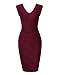 HiQueen Women's Sexy Sleeveless V Neck Cocktail Bodycon Summer Dress