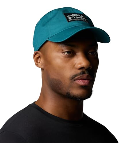 Image of Columbia Unisex Provisions Ball Cap, Lemon Wash /Mountain Landscape