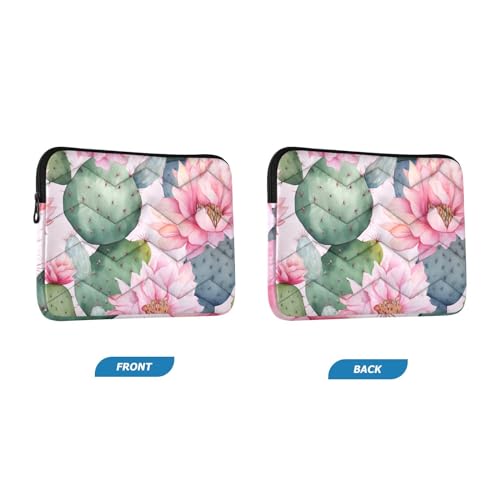 Funda para portátil de 13-14 pulgadas con diseño floral y tejido impermeable miniatura 2