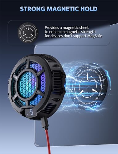 Image of darkFlash iPad Cooler, Magnetic /Back Clip 2 in 1 Tablet Cooler for ipad /Surface pro /Samsung Tab, Steam Deck Fan, 30W Tablet Cooling Case with Temperature Display for Gaming, Live Streaming (GT-PRO)