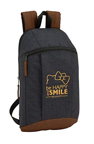 Hello Kitty 2018 Mochila Tipo Casual  39 cm  8.5 litros  Negro