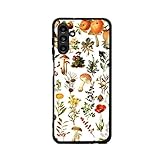 Designed for Samsung Galaxy A13 5G Mushroom Case,Mushroom Shrooms Forest Vintage Botanicals Aesthetic Graphic for Samsung Case Women Girls,Soft Silicone Case for Samsung