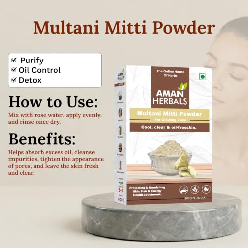 Image of Natural Skincare Set with Kasturi Haldi, Sandalwood, Mulatani Mitti, Orange, Mulethi, Beetroot, Neem Powder, Aloe Vera Gel, Rose Water for Face and Body Care Face Pack (8 Combo 1100gm)