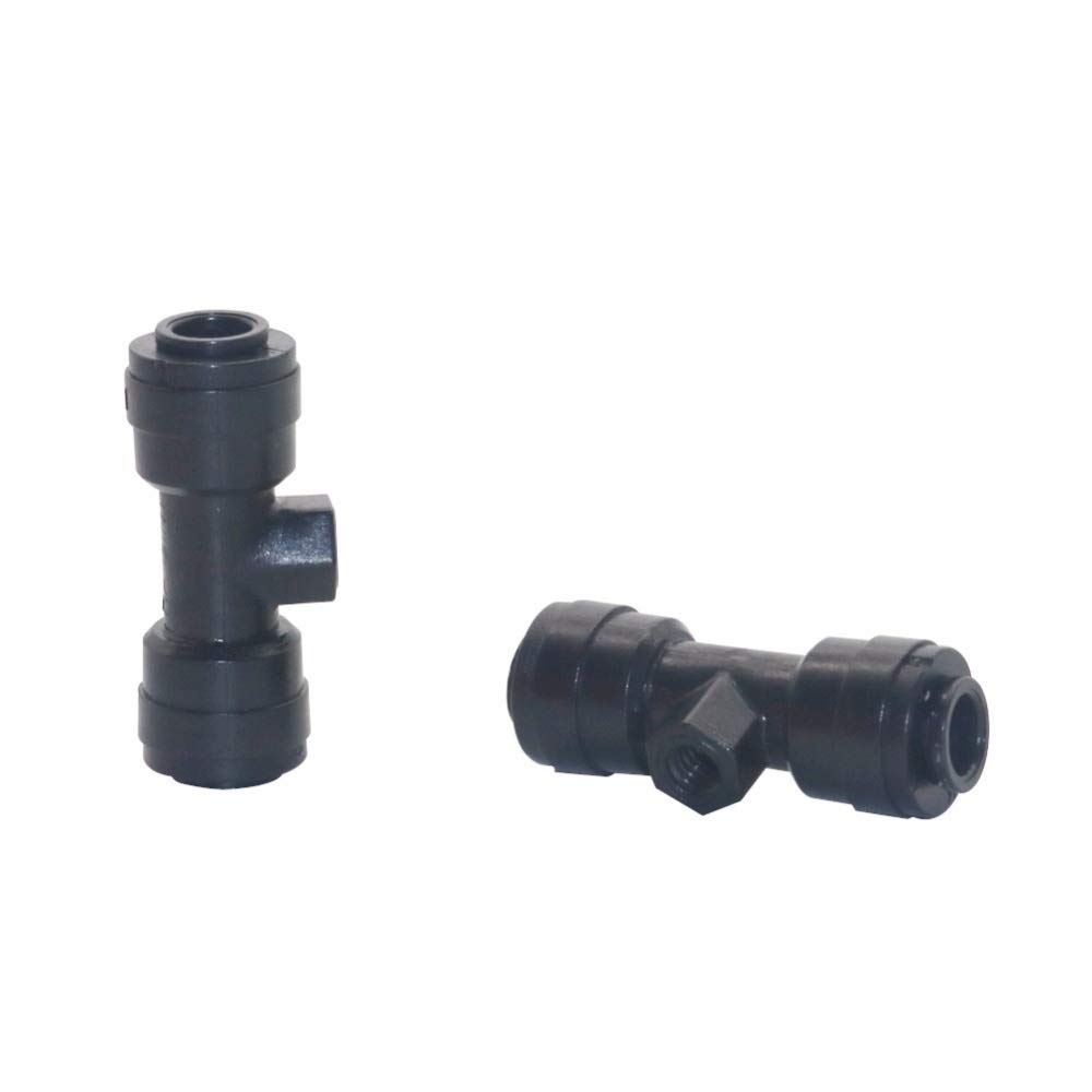 Schlauchverbinder-Adapter, 50 Stück, Anschlüsse an ein Wasserrohr, 6,35 mm Rohr, OD Kunststoff, Slip-Lock-Tees (Schnellverbindung), Nebeldüse, Tees, Schlauchzubehör