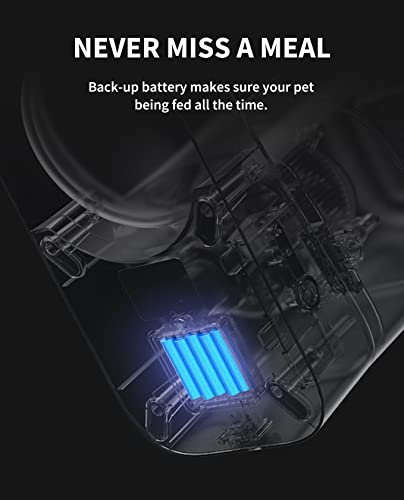 Petkit Automatic Wifi Cat Feeder, App Control For Remote Feeding & Monitor, Schedule Up To 10 Meals Per Day, 304 Stainless Steel & Advanced Fresh Lock Technology, Cats/Dogs Up To 15 Days Of Feeding #TOP5
