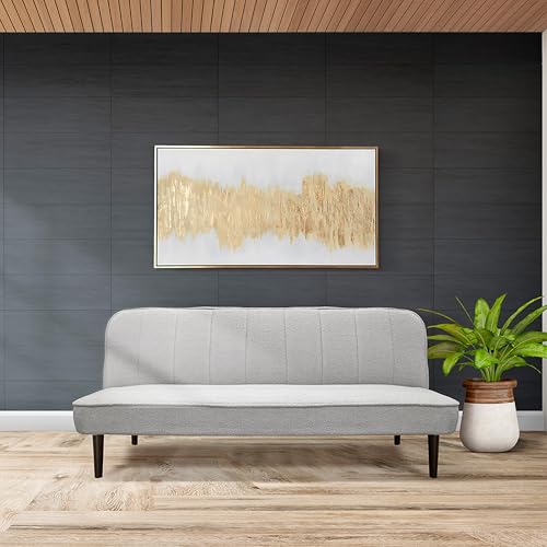 Recopilación de Sofa Cama Monterrey los preferidos por los clientes. 48 Blue Room Sofá Cama Matrimonial o Futón Reclinable, Color Gris,Diseño Moderno, Patas de Madera 180 X 106 X 37 cm, para el Hogar