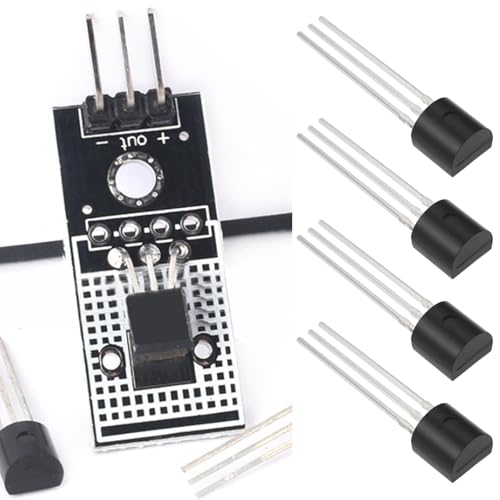 eMagTech LM35DZ Temperatursensor IC Erfassung TO-92 für elektronische Gerätetemperaturregelung, 10 Stück