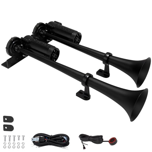 Train Horn for Truck with Bracket Air Horn kit with Compressors Super Loud Truck Horns for Any 12V Vehicles 12V 178dB