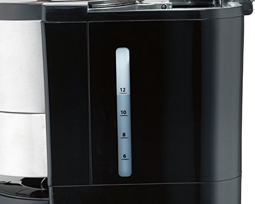 Hamilton Beach 46896 A 10 Cup Kaffeemaschine mit Vakuum Edelstahl Thermo-Karaffe, Schwarz 12 Cup Glass Carafe Schwarz – Bild 4