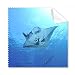 Ocean Ray Skate Science Nature Picture Cleaning Cloth Phone Screen Glasses Cleaner 5pcs